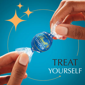 Lindt LINDOR individually wrapped truffles for easy sharing.