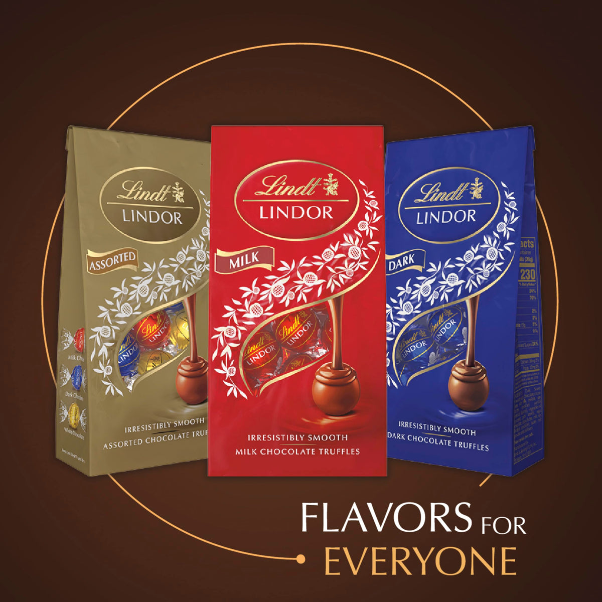 Lindt Lindor individually wrapped truffles offer convenient, fresh portions.