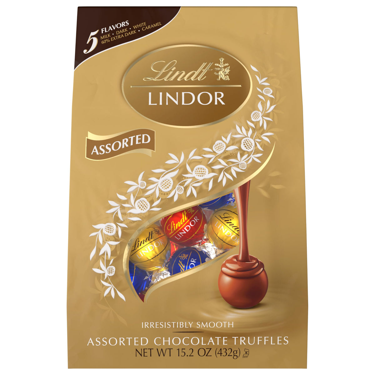Lindt Lindor melt-in-mouth truffles close-up hint at indulgent aroma.