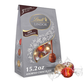 Lindt Lindor Milk Assorted Truffles bag ready for sharing