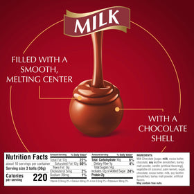 Lindt LINDOR truffles portion-size bag perfect for party snacking.
