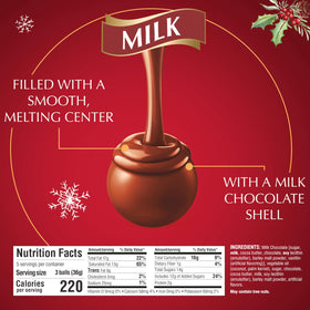 Lindt Lindor Milk Chocolate Truffles packaged for ready gifting.