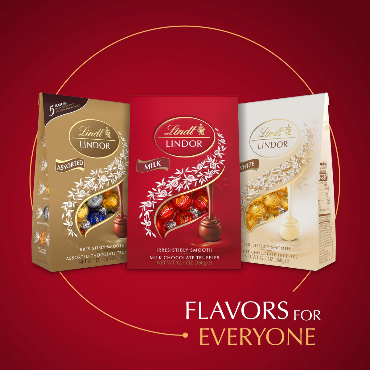 Lindt LINDOR truffles sharing moment inviting little celebrations.