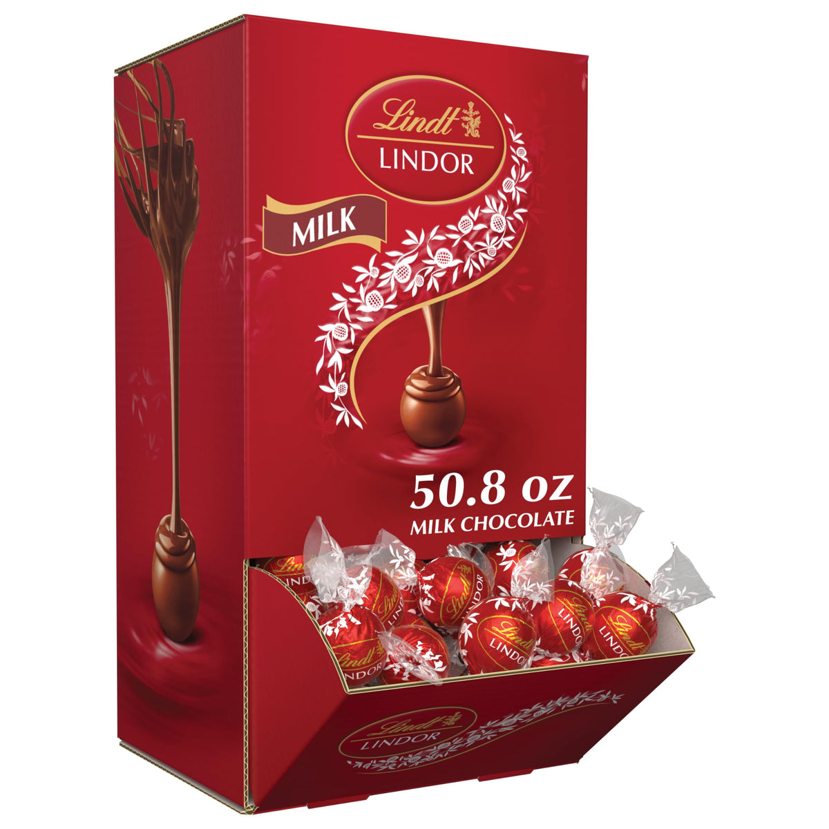Lindt LINDOR Milk Truffles box, gift-ready and shareable.