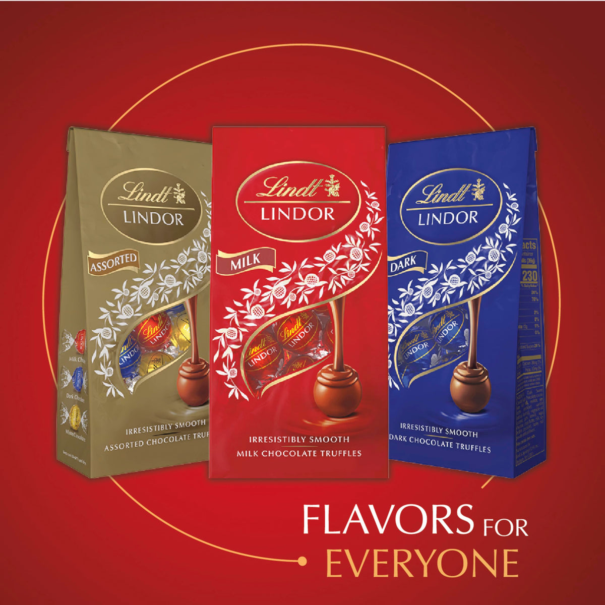 Lindt LINDOR box prepared for gifts and celebrations.