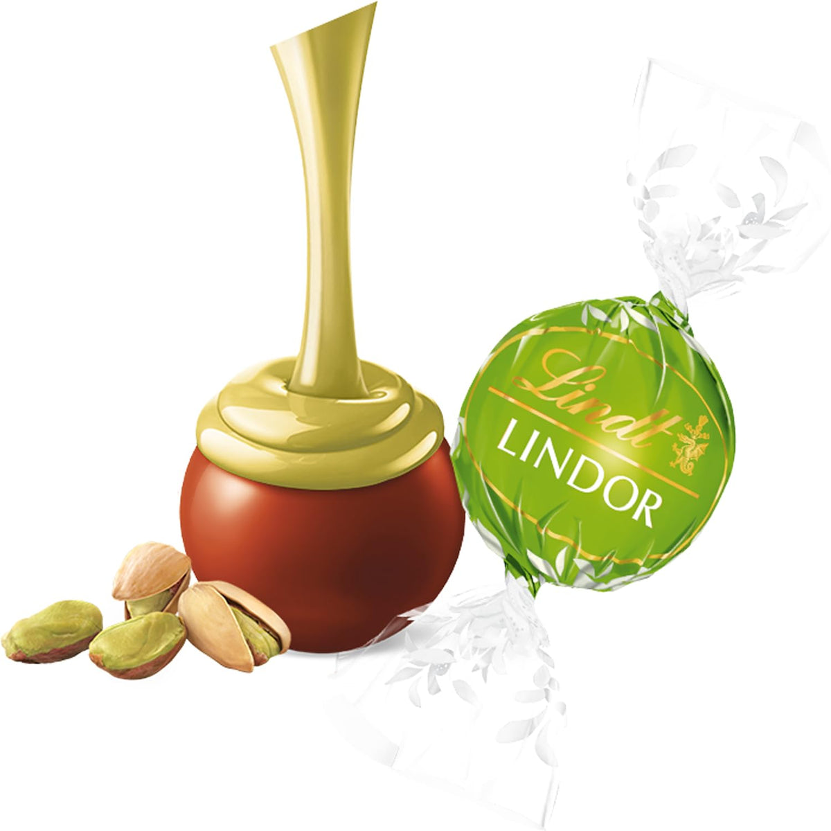 Bulk 22 oz Lindor Pistachio bag suitable for sharing