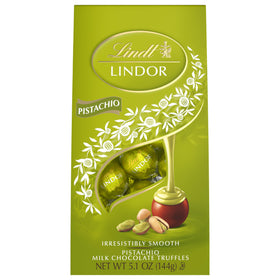 Gift-ready Lindt LINDOR Pistachio Truffles in an elegant package