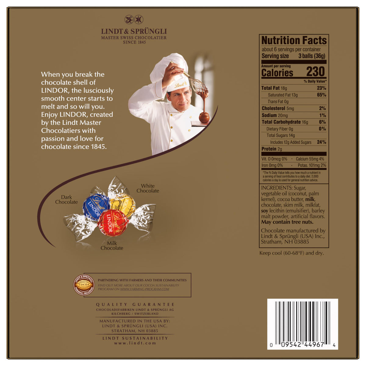 Lindt LINDOR stocking stuffer-ready packaging for gifts