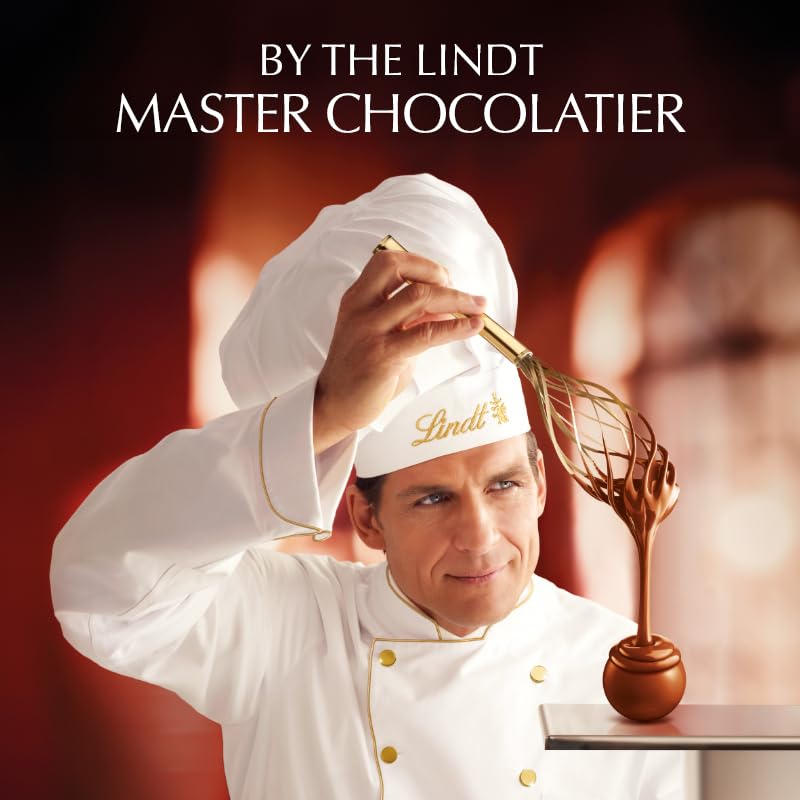 Sealed Lindor strawberries & cream packaging showcasing premium gifting.