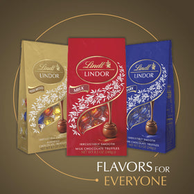 Individually wrapped Lindor truffles in a sharing bag.