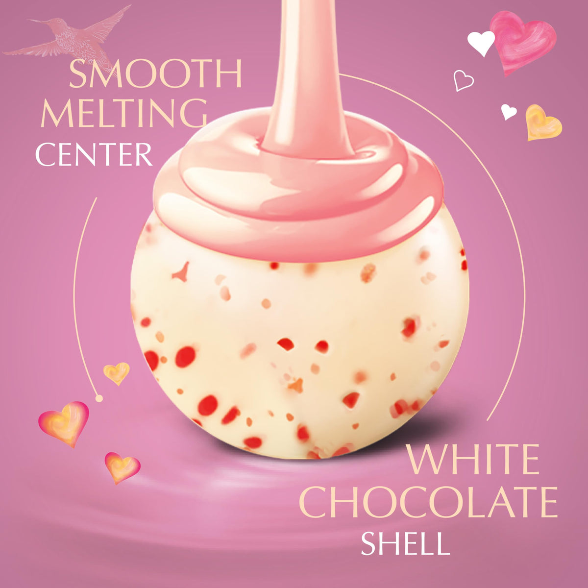 Pink foil-wrapped Lindor truffles, ready for gifting.
