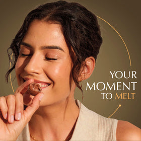 Lindt Lindor white chocolate truffle with silky sweetness