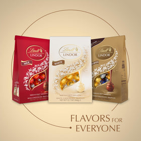 Kosher-certified Lindt Lindor White Truffles crafted with premium ingredients.