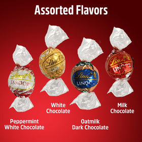 Lindt milk chocolate truffles offer smooth melt and rich sweetness.