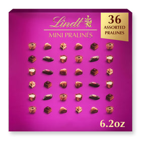 Lindt Mini Pralines gift box front view, ideal for gifting celebrations