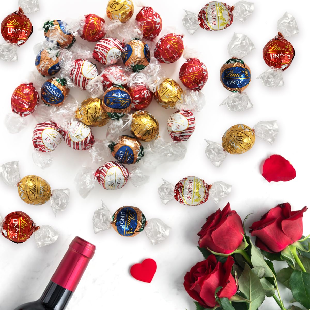 Lindt individually wrapped truffles preserve freshness and convenience.