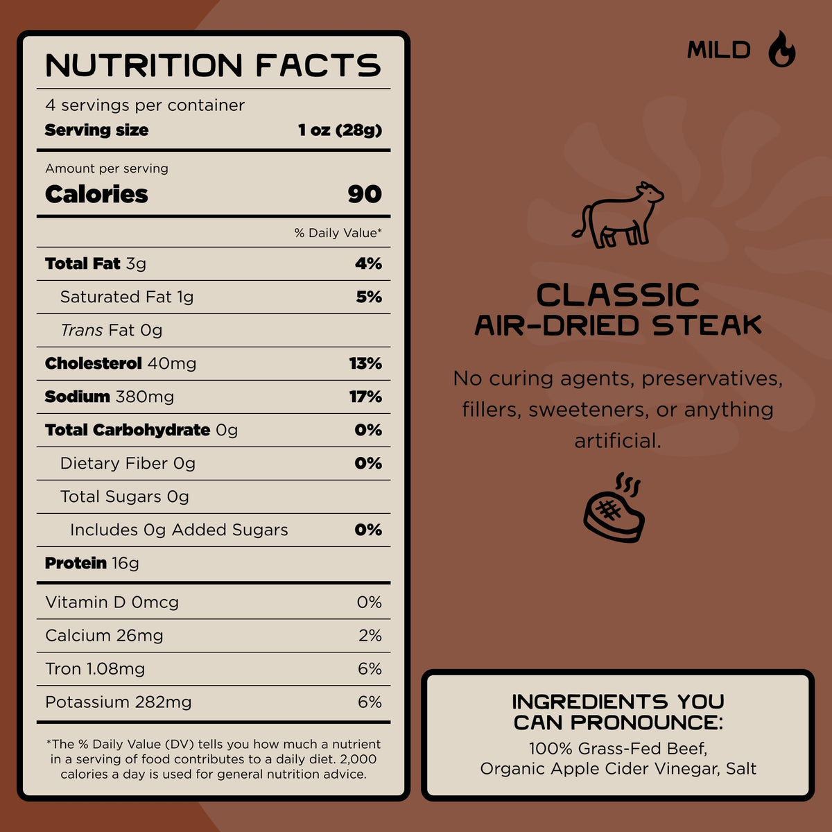 Lineage Provisions 3 simple ingredients label highlights clean flavor