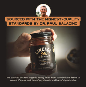 Lineage Provisions baking-ready honey adds rich flavor to recipes.