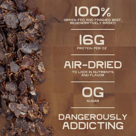 Lineage Provisions tender air-dried beef bites with chewy texture