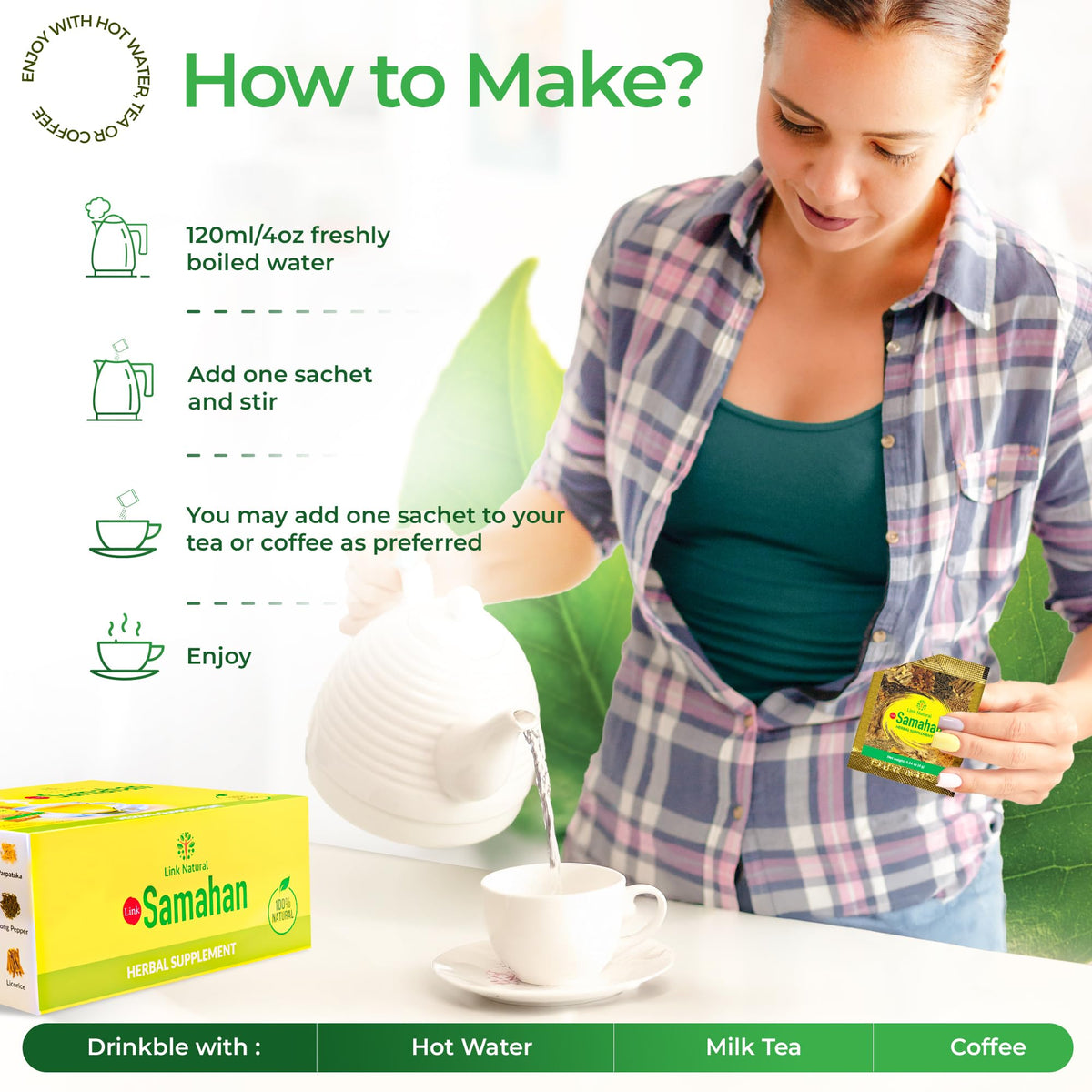 Link Samahan tea packets variety bundle suitable for gifting
