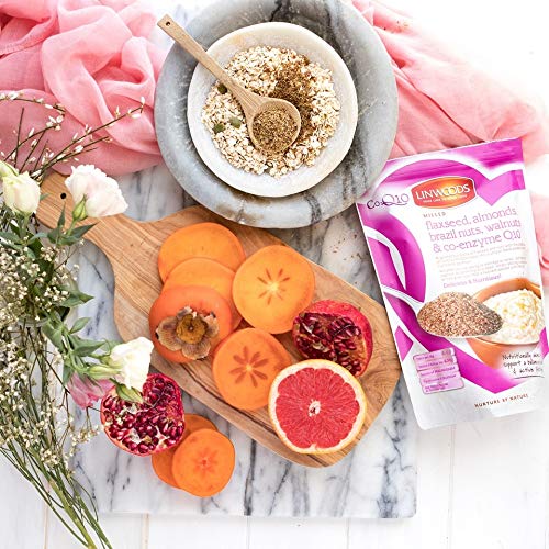 Linwoods flaxseed blend ready to sprinkle on yogurt or cereal.