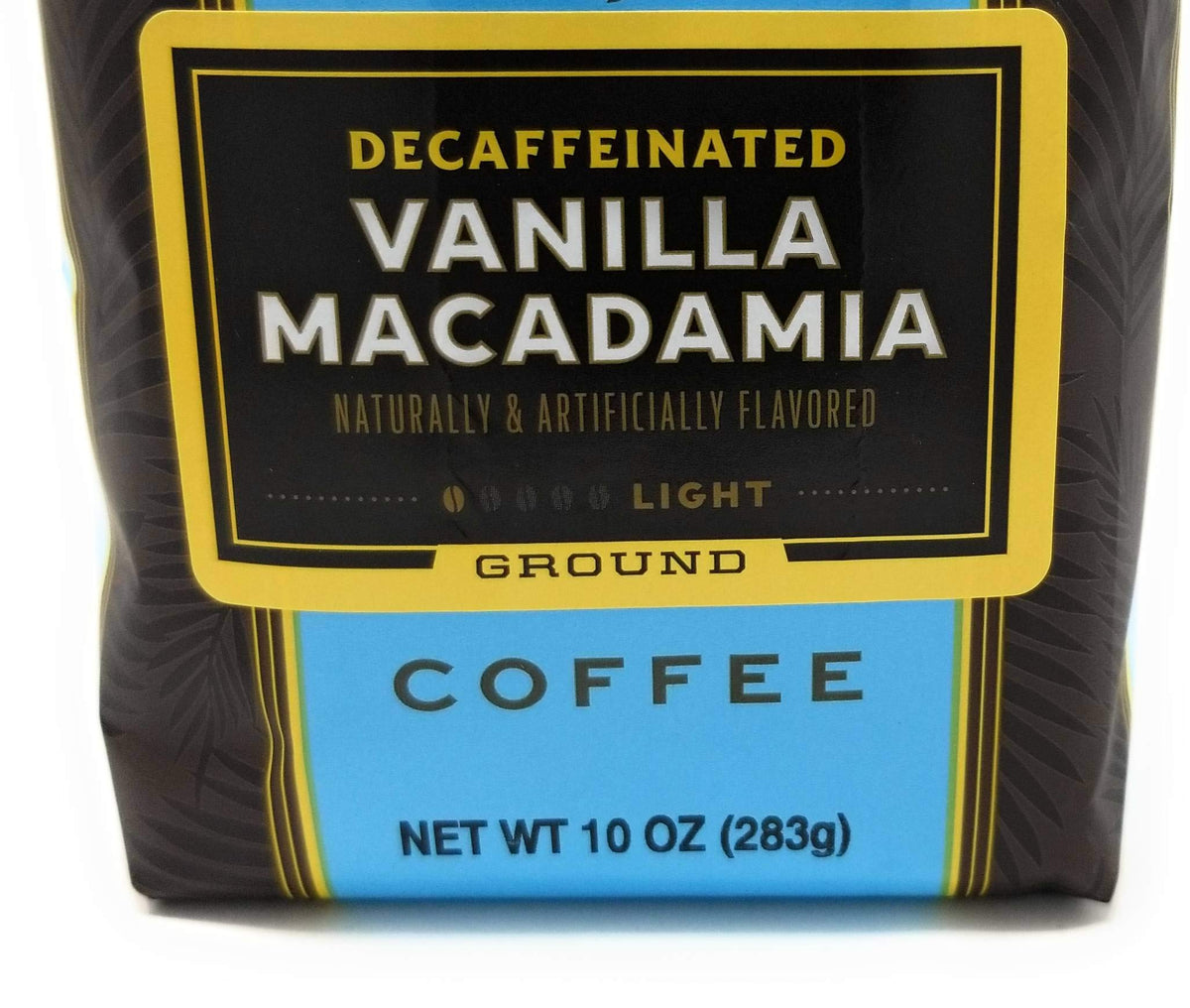 Close-up of a brewed cup showing smooth vanilla-macadamia notes.