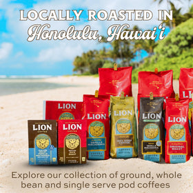 Lion Coffee heritage since 1864 signals long-standing craft and reliability.