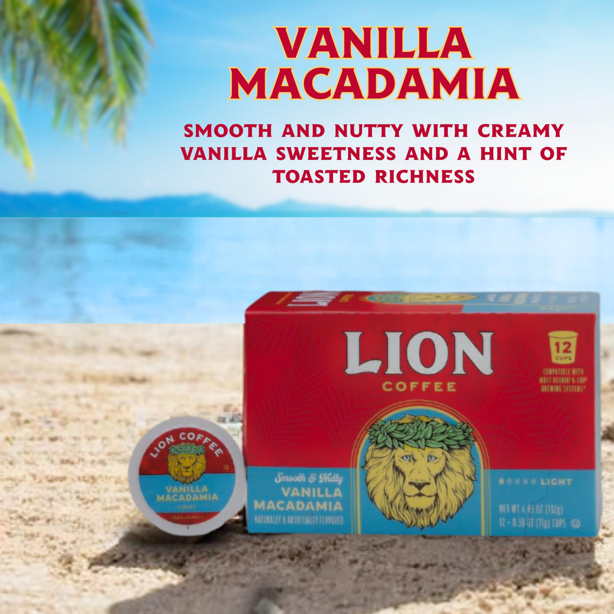 Lion Coffee Medium roast cup with balanced flavor and smooth finish