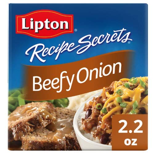 Lipton Beefy Onion Recipe Secrets is a pack of 4 for easy flavor elevation in soups and dips.