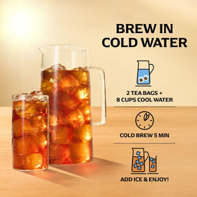 Lipton black tea blend crafted by master blenders for balanced flavor.