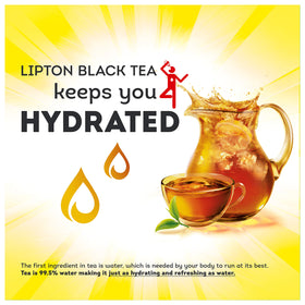 Lipton caffeinated black tea orange pekoe brew ideal morning beverage