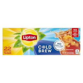 Lipton Cold Brew tea bags steeping steps for easy cold brew