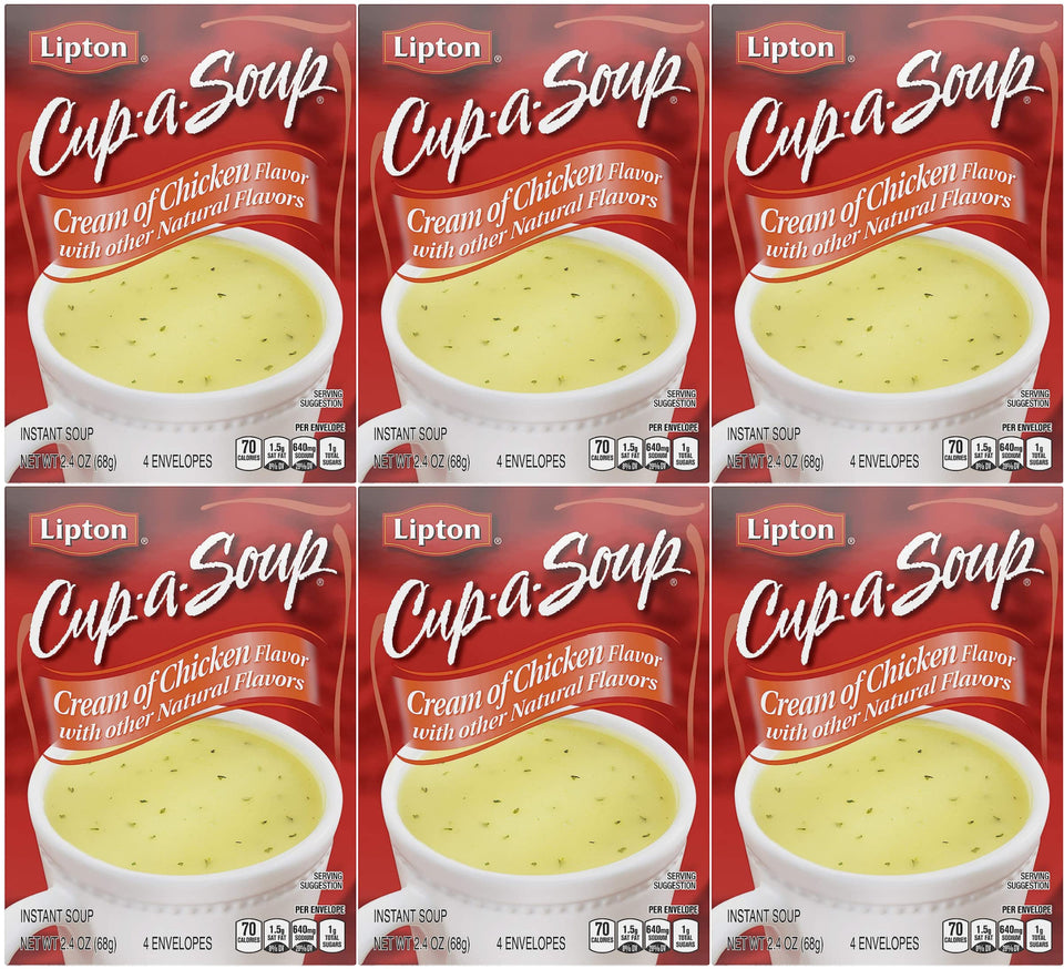 Lipton Cup-A-Soup Cream of Chicken cup, cozy aroma and quick comfort