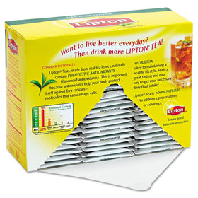 Lipton Decaffeinated Tea Bags sustainability emphasis highlights ethical sourcing and farmer support.