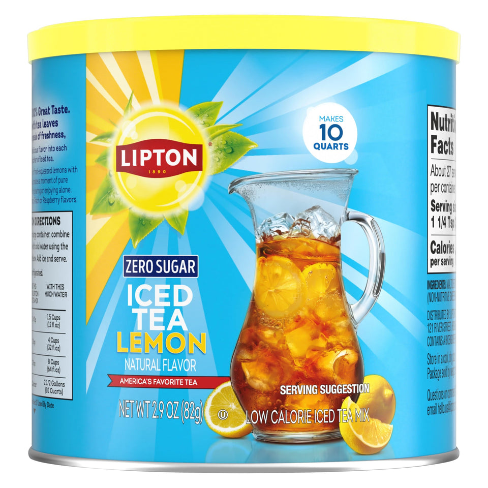 Lipton Diet Lemon Iced Tea bottle for a refreshing break.