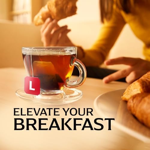 Lipton Earl Grey tea bags individually wrapped to keep freshness.
