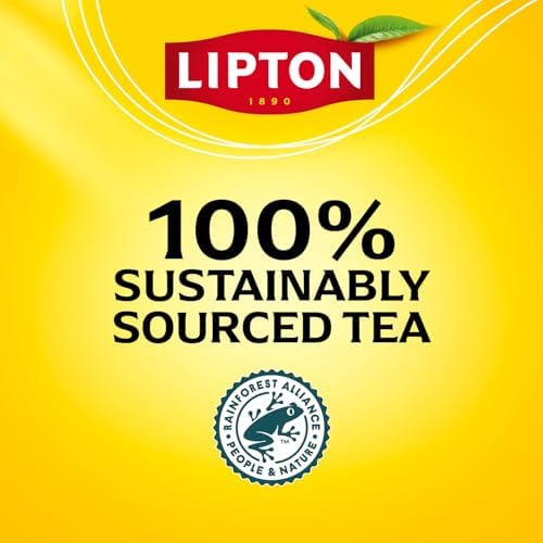 Lipton Earl Grey tea bags in a morning tea setting for ritual.