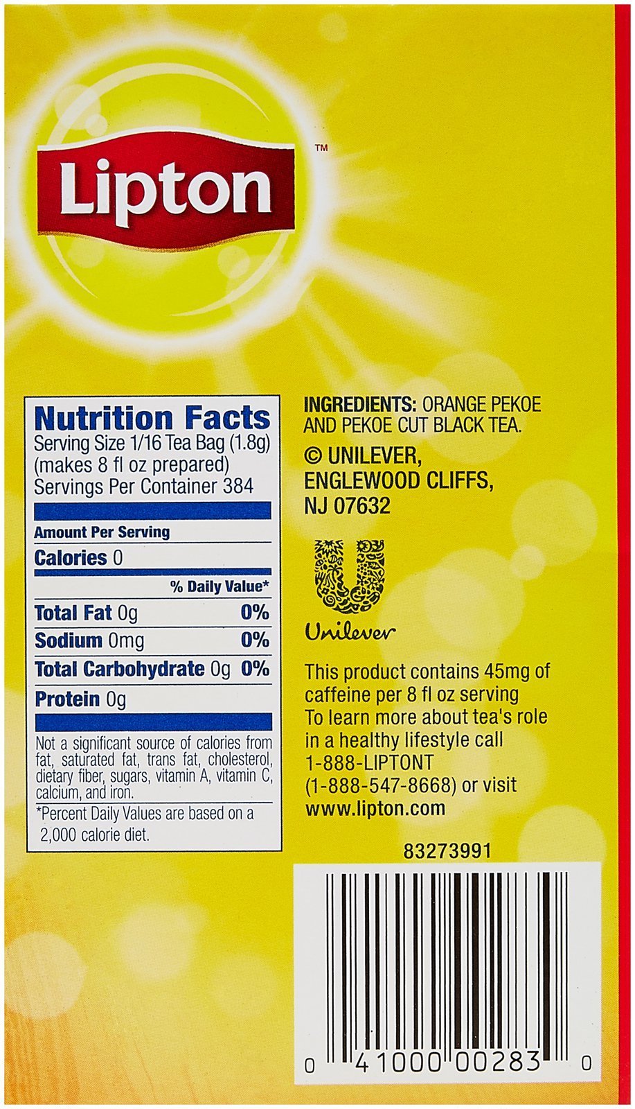 Lipton gallon-size tea bags beside a tall glass of iced tea for entertaining