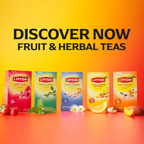 Lipton Golden Chamomile tea bags on kitchen counter ready for a quick break