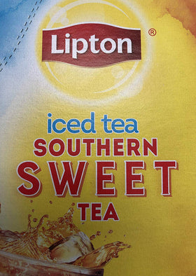 Lipton Southern Sweet Iced Tea cup brewed in seconds for a brisk sip.