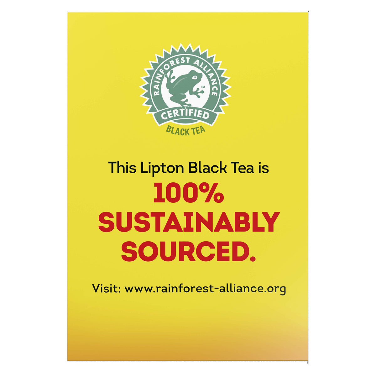 Lipton kosher-certified tea bags suitable for diverse menus.