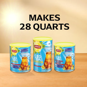 Ready-to-serve Lipton iced tea with 25% less sugar per serving