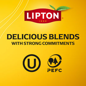 Lipton Lemon Ginger tea bags hot or iced preparation setup