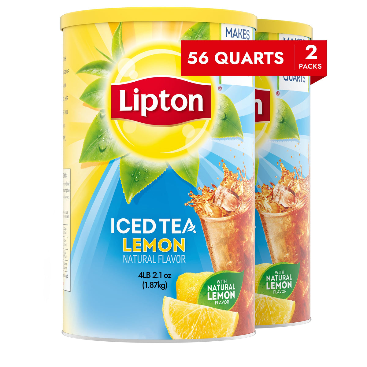 Lipton Lemon Iced Tea Mix box—quick, refreshing hydration at home.
