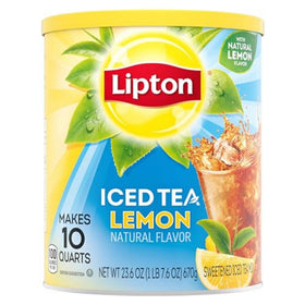Lipton Lemon Iced Tea Mix pack for brewing large 10-quart batches.