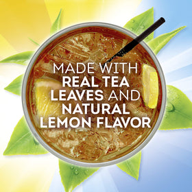 Lipton mix prep scene shows simple steps for delicious iced tea.
