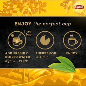 Lipton sustainable packaging supports eco-friendly tea.