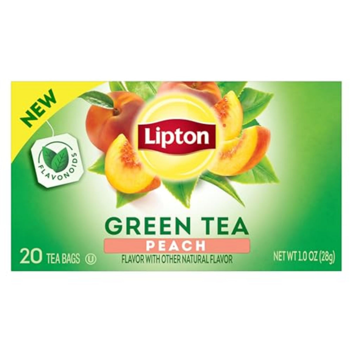 Pitcher of Lipton Peach Green Tea iced and ready to serve