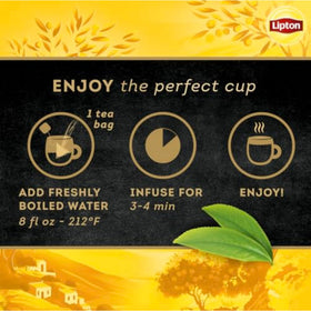 Brewing Lipton Peach Mango to release fruity aromas in minutes