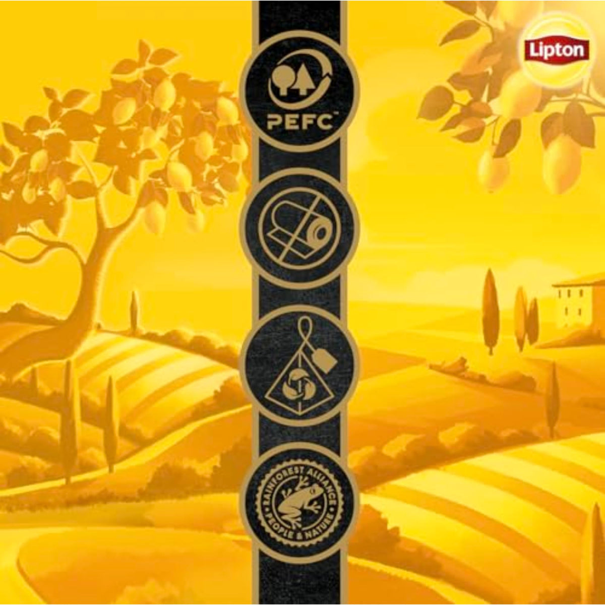 Lipton Rainforest Alliance certified tea supports responsible sourcing.